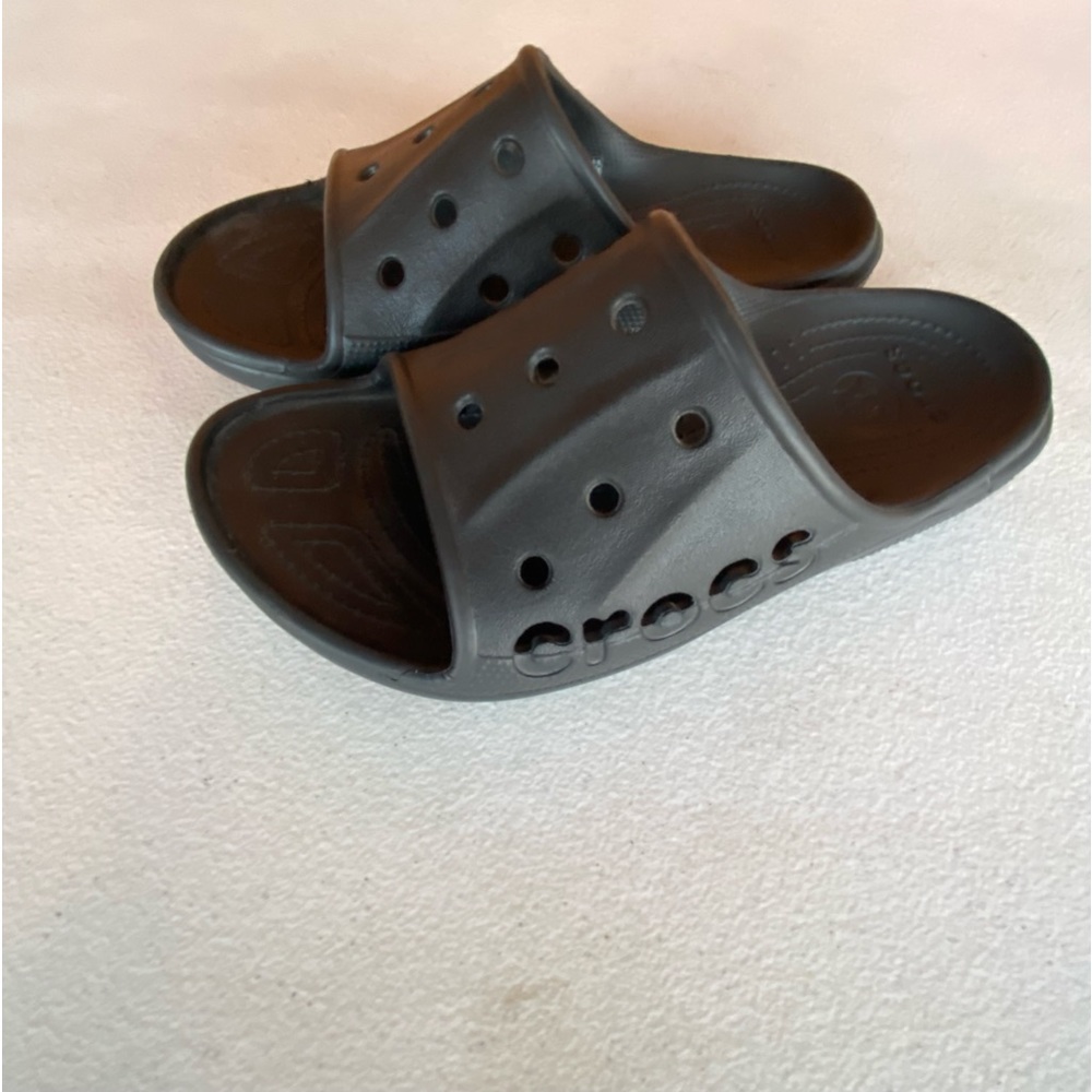 Crocs Baya Slide Sandal Unisex Black Mens 7 Womens 9 Classic Crocs Comfort